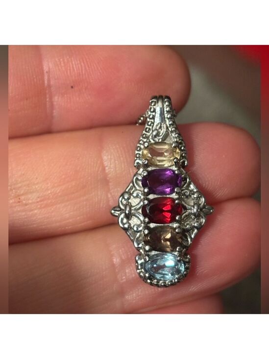 Evertrue Jewelry - NWT EverTrue Multi Gemstone Chakra Rainbow 🌈 Pendant Necklace • 22in With Chain